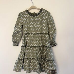 Matilda Jane Green Floral Kids Dress